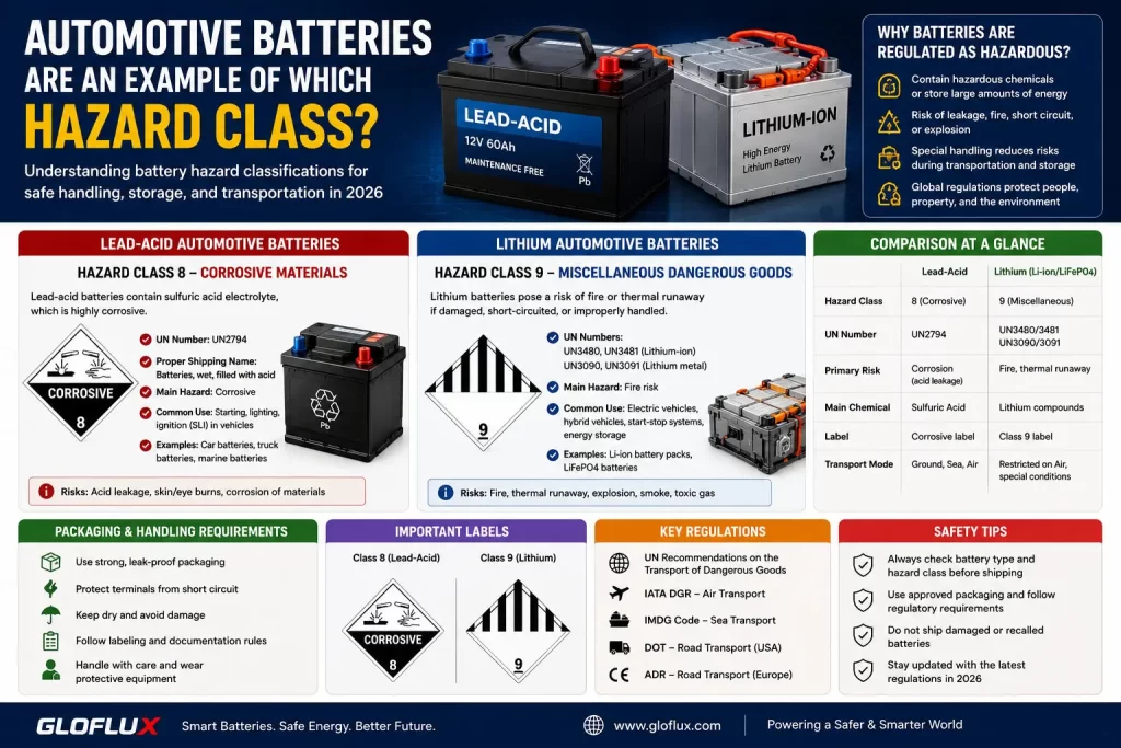 Automotive Batteries Hazard Class