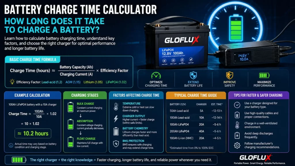 Battery Charge Time Calculator