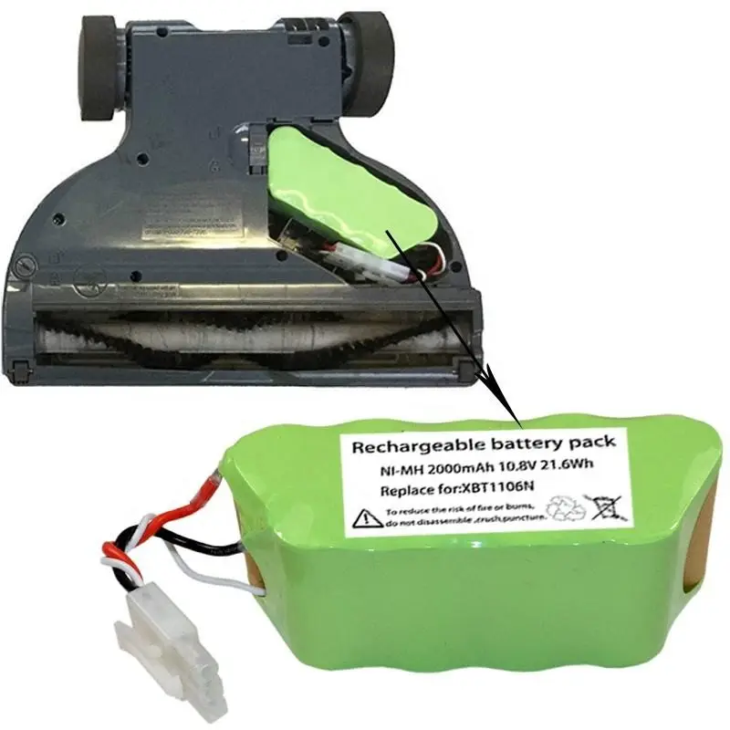 Shark Cordless Stick Vacuum Replacement 10.8V 2000mAh NiMH Rechargeable Battery Pack