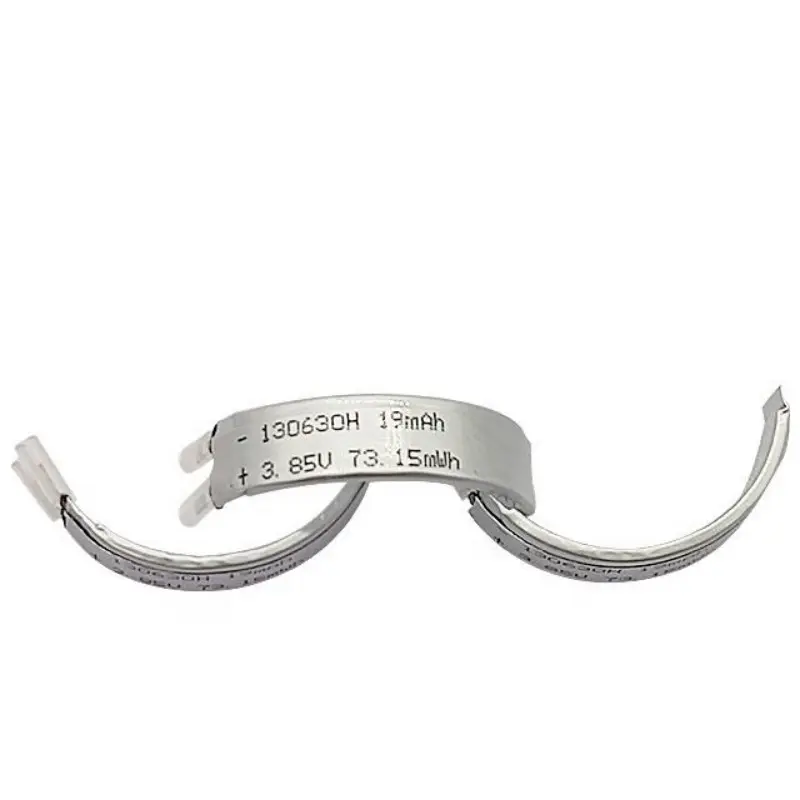 Custom flexible bendable Li-polymer battery 150630 3.7V for wearable devices