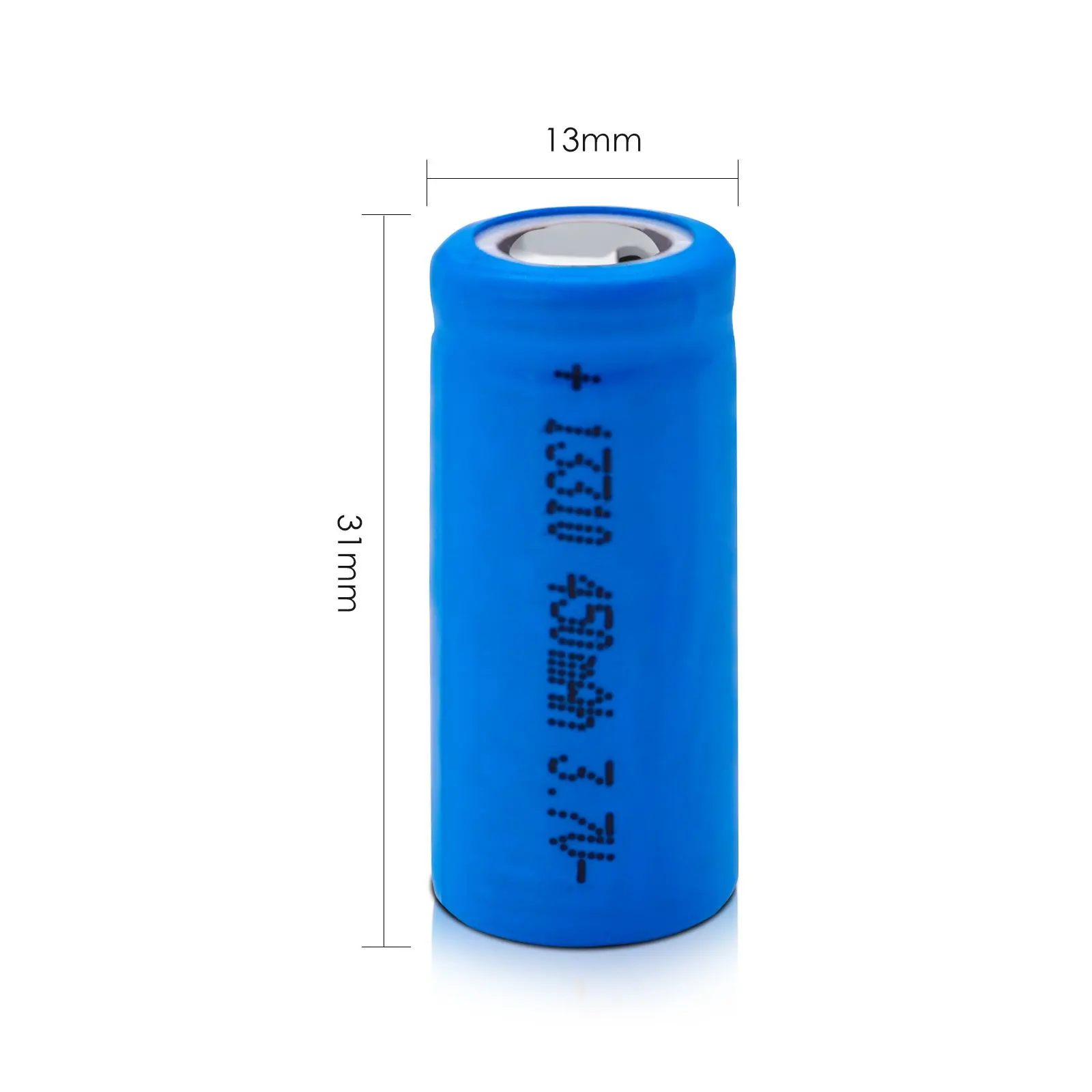Mini cylindrical Li-ion battery for facial cleansing devices