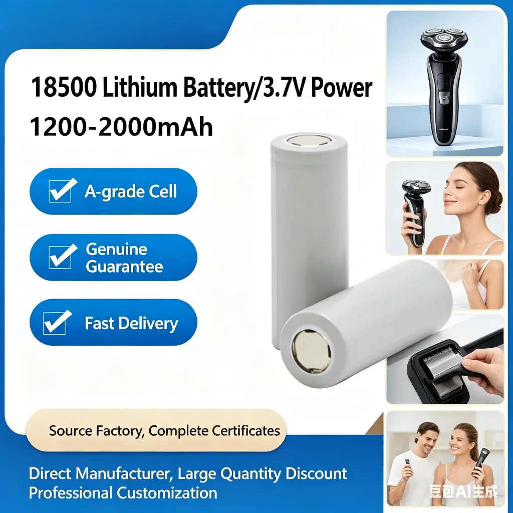 Custom 3.7V rechargeable battery for facial cleansing equipment
