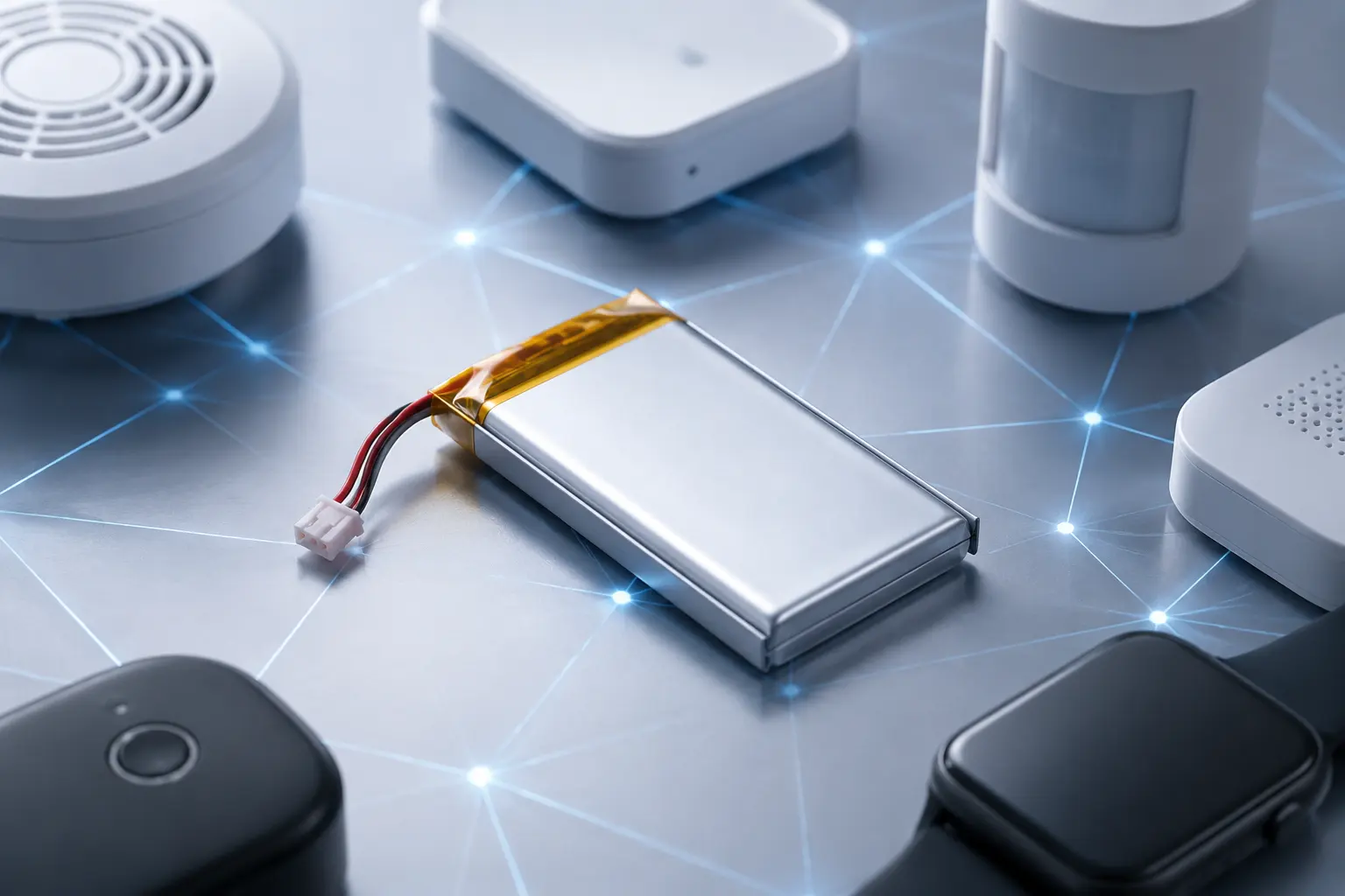 **High-Density Lithium-Ion Battery Packs for Compact IoT Devices**